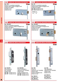 iseo art. 750.15.2 serratura x profilo 20 con cilindro 17659