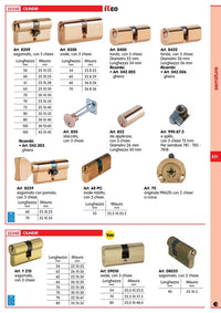 iseo art. 8209.30.45 cilindri sagomati mm. 75 365