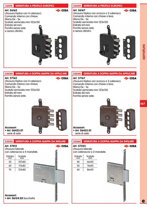 cisa art. 06124.02 bocchetta per serratura 57013 9642