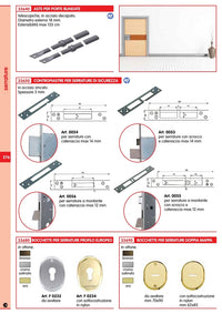 10pz contropiastra per serratura di sicurezza art. 0054 cod:ferx.15306