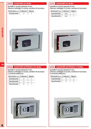 cassaforte elettronica"hotel" cm 31x20x20h mm 5 14142