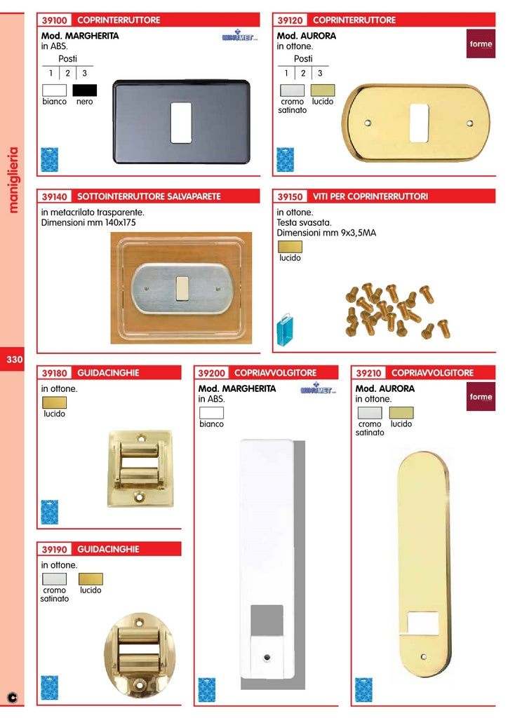 2pz coprinterruttore plastica minumet misura c bianco 14335