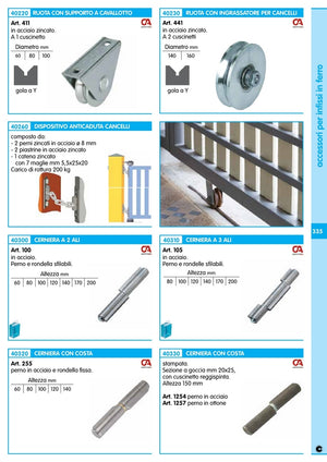 5cf sc cerniere x ferro a 3 ali cm.10 (pz.4) cod:ferx.55139