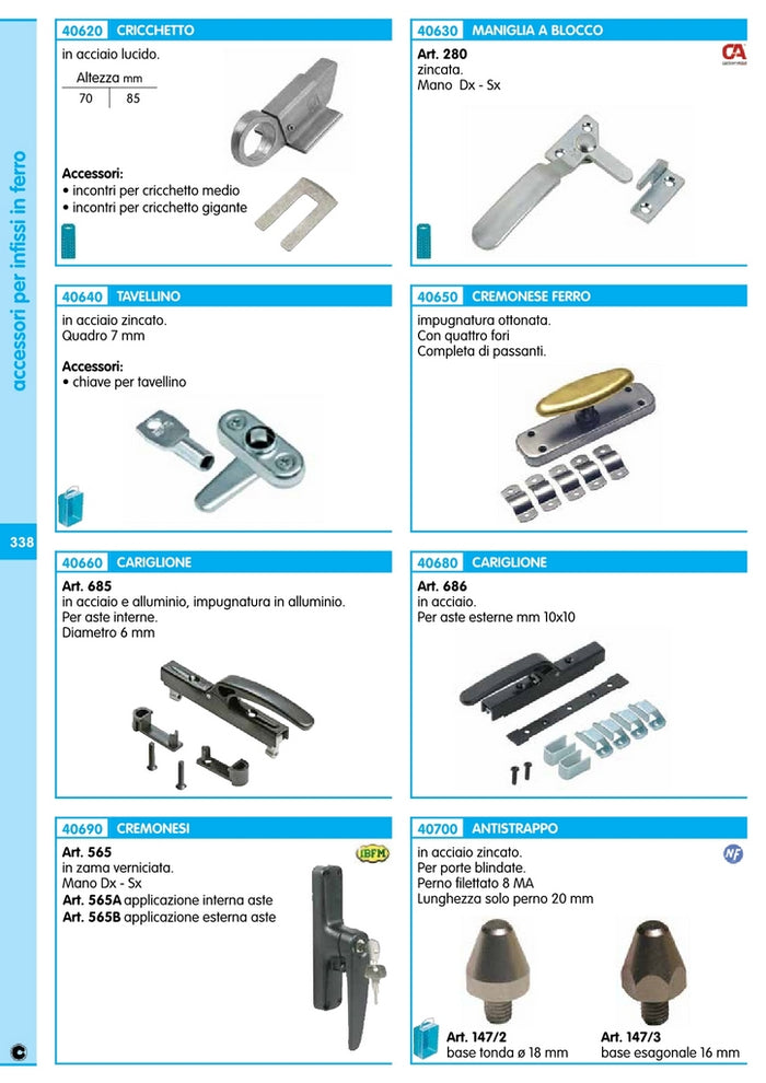 4pz cremonese/565a nera con aste interne sinistra cod:ferx.25222