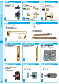 25pz cricchetto per sopraluci in ottone lucido 4808