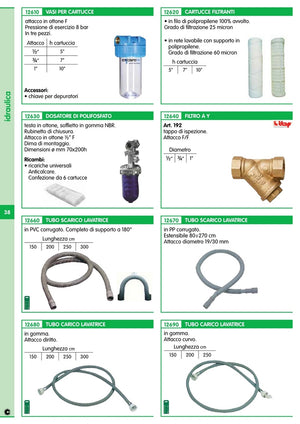 tubo scarico lavatrice cm.150 con curva a 180g cod:ferx.5040