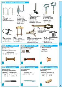 supporto antenna per passamano ringhiera cm.40 h. fig.3 23987