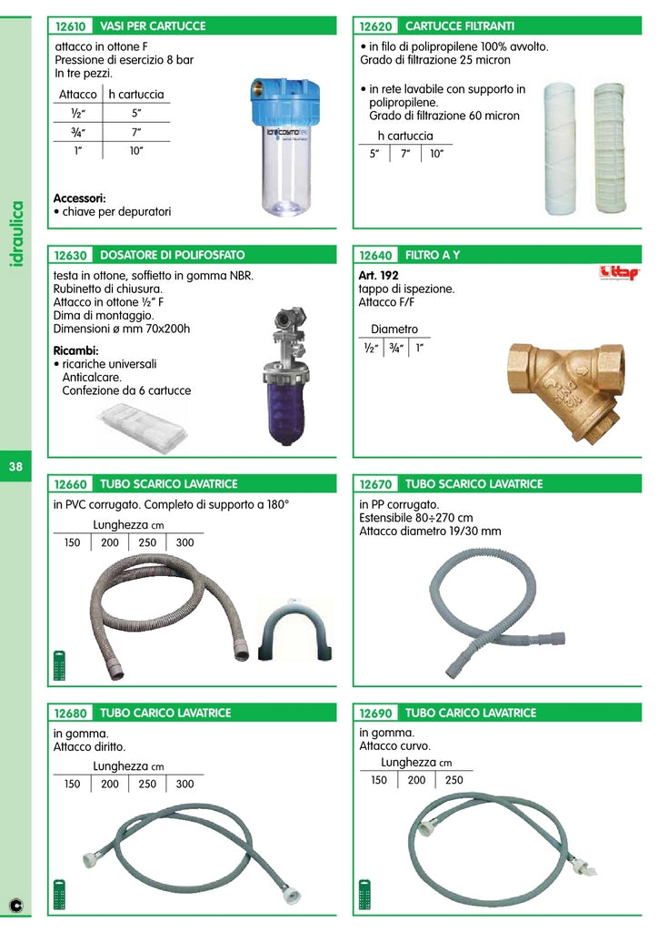 cartuccia per depuratore gr.10 rete 60 mcr cod:ferx.26294