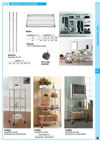 5pz ripiano serie america 35x 90 cm 8740