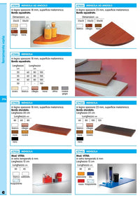 5pz mensola squadrata noce cm 60x40x1,8 cod:ferx.40264