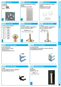 100pz gancio abs mm.28 per zoccolo alluminio resina 38329