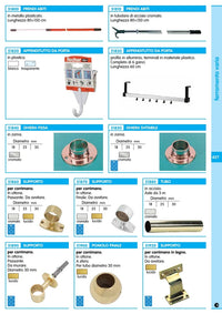 10pz finale in ottone cromato da avvitare x tubo mm.25 24354