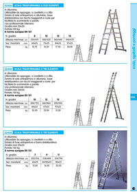 scala alluminio stilo 9+9+9 gradini 258-594 cm 2777