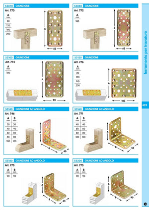 20pz piastra angolare in acciaio tropicalizzato mm 90x90x90 15208