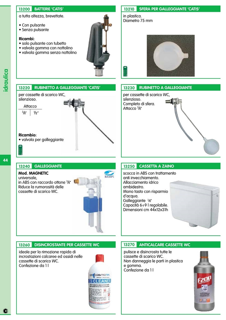 pulsante con tubetto catis 39187