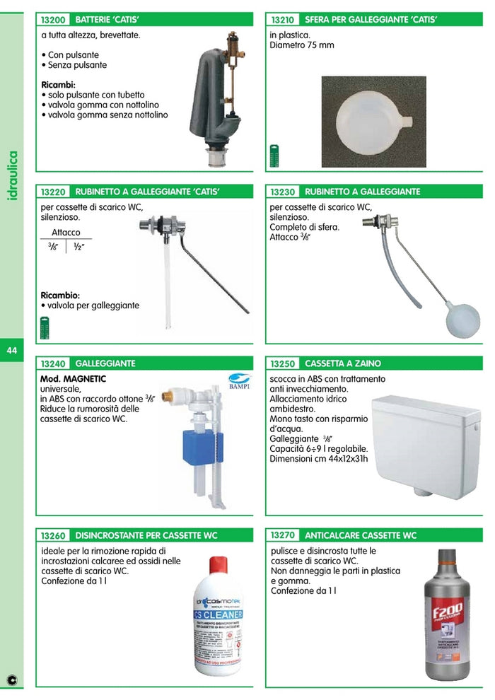 100pz guarnizione per galleggiante catis 7740