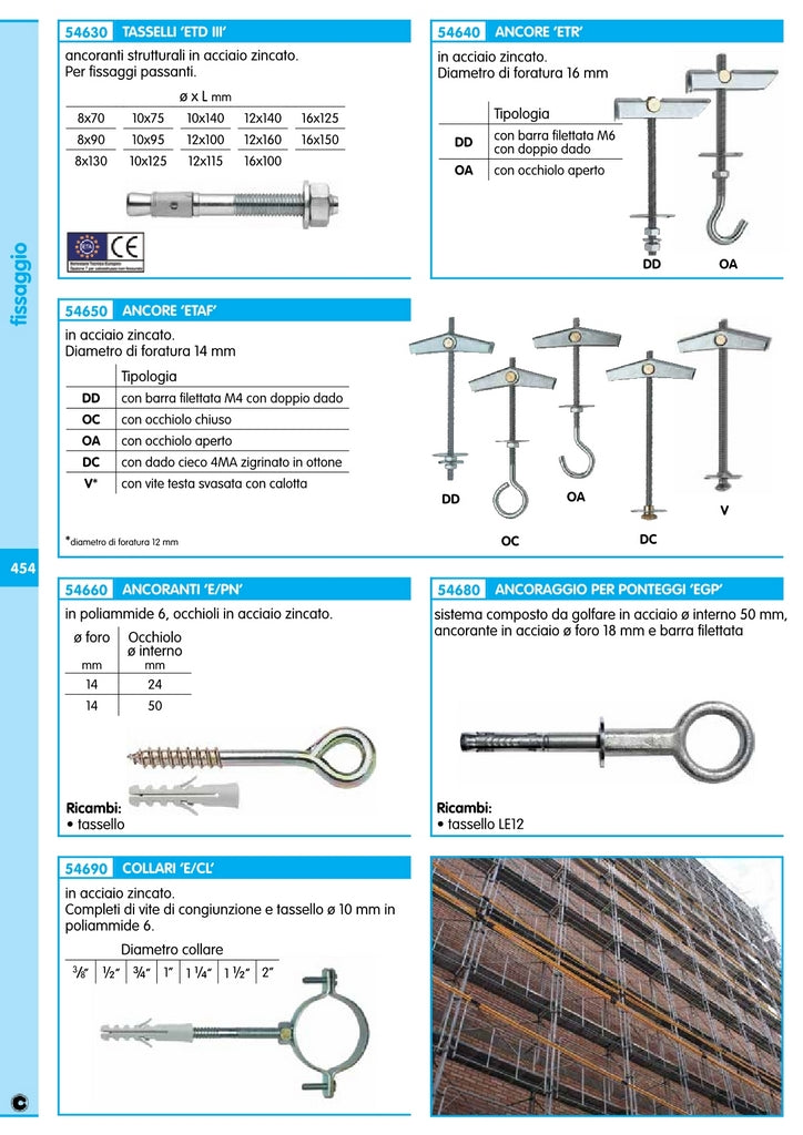 15pz elematic ancorante e/pn 14x140 occhiolo diametro 50 9822