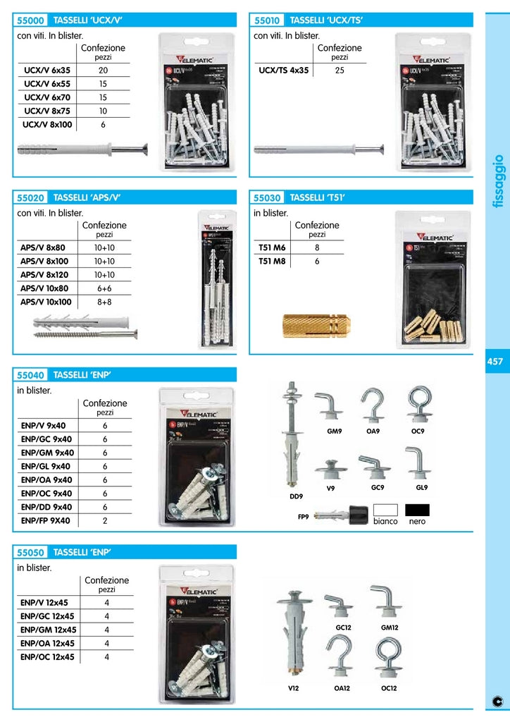 cf elematic blister tassello enp/v12 con vite 4 pz cod:ferx.12892