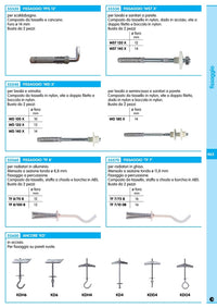 20pz fischer tassello ancora kdh6 gancio 5117