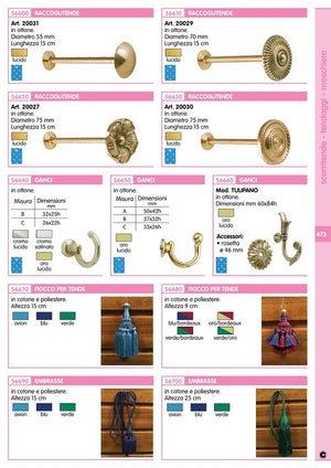 6blister bl fermatenda gancio sfera 38x33 oro lucido 2 pz 61684