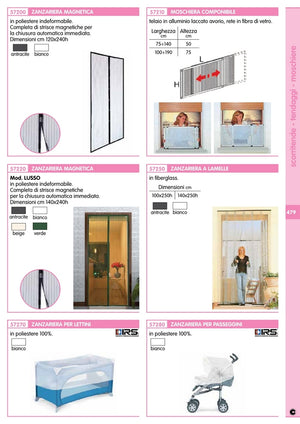 5pz zanzariera magnetica lusso balcone 140xh240 verde 92342