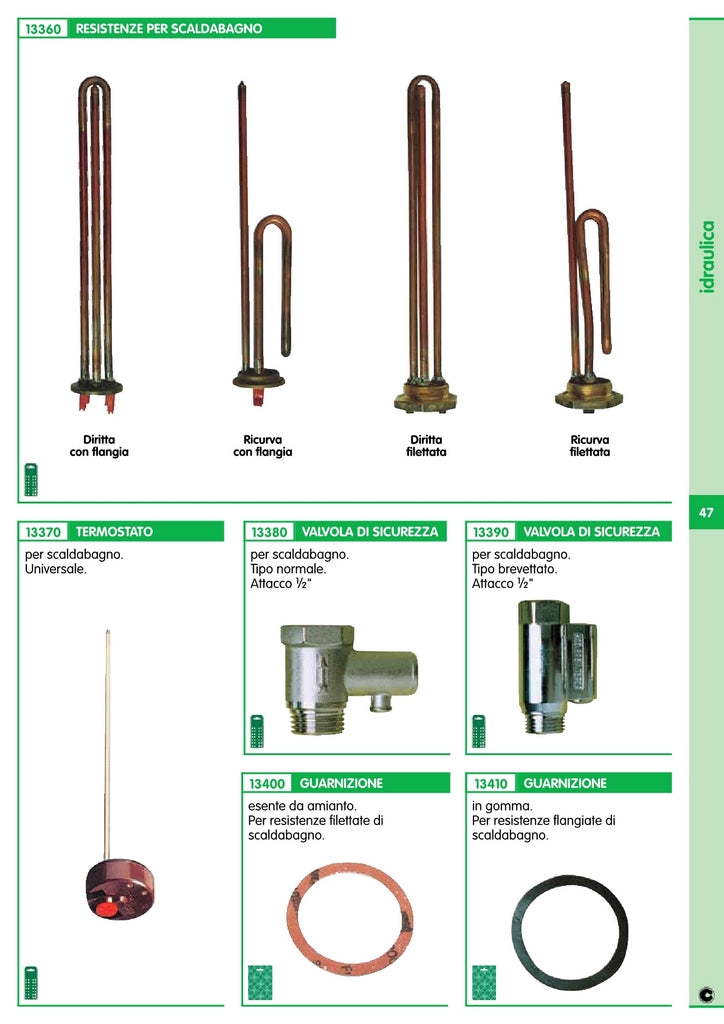 4pz valvola di sicurezza per scaldabagno gr.1/2 brevettata cod:ferx.14286