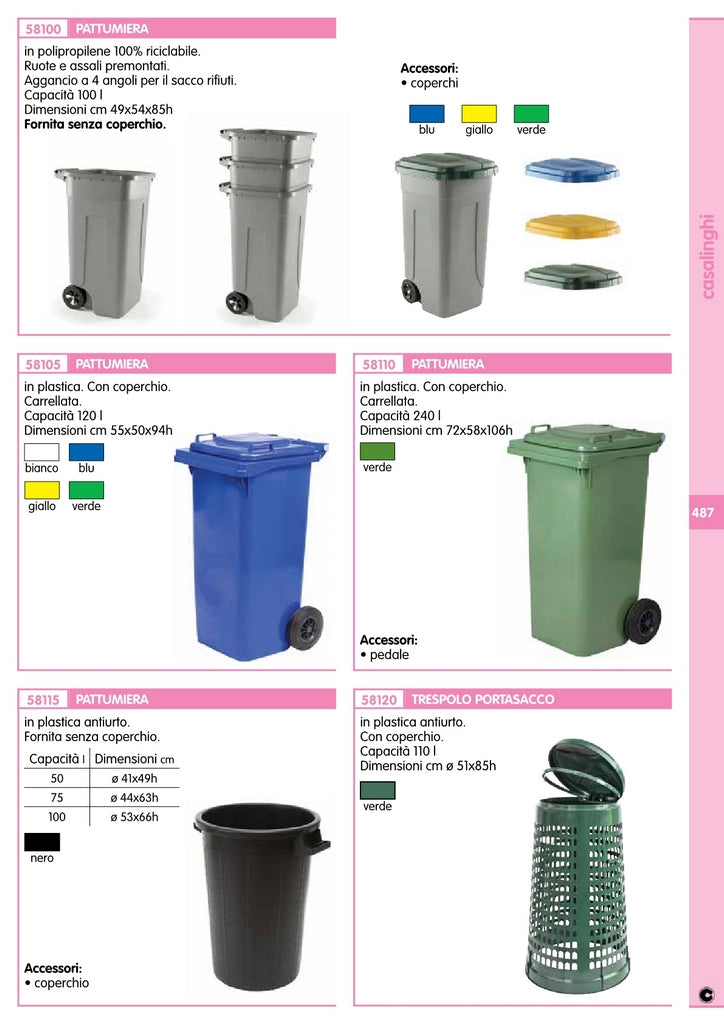 pattumiera garden senza coperchio 50 l cod:ferx.92973