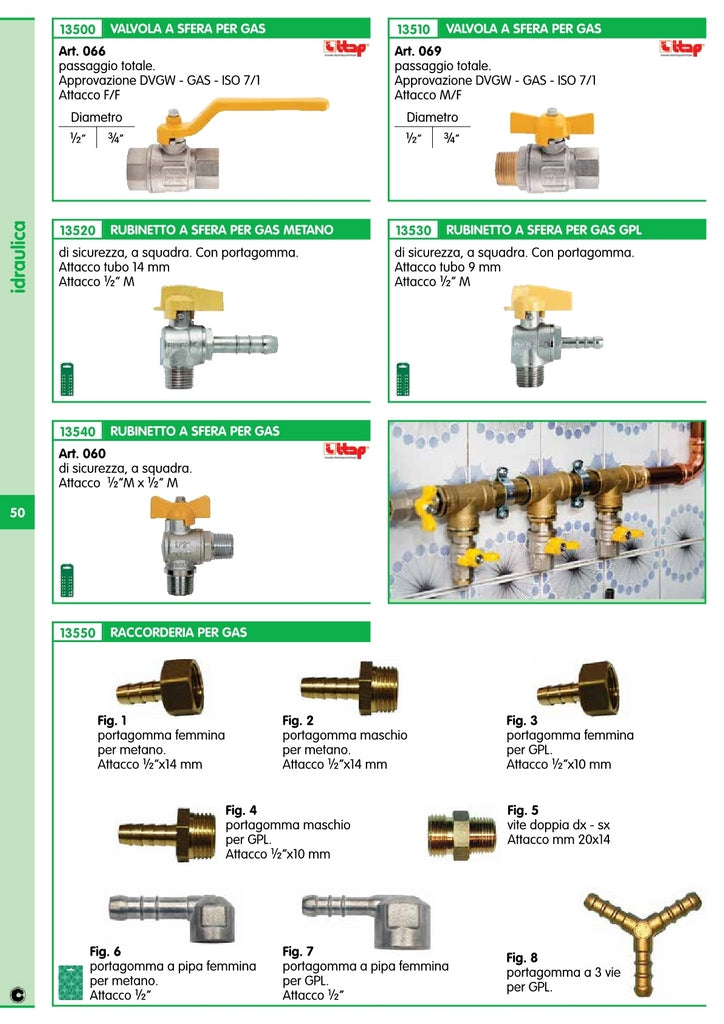 pl pl rubinetto a sfera per gas m1/2 x m1/2 cod:ferx.75927