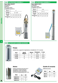 elettropompa sommersa 1,0 hp venus 100/ott 12802