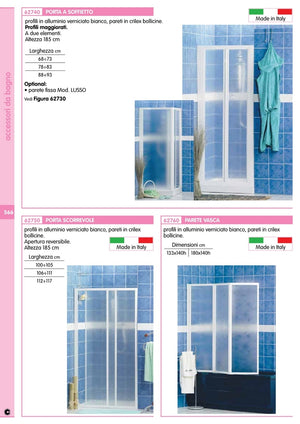 porta scorrevole doccia 100/105 bianco p01 cod:ferx.22892