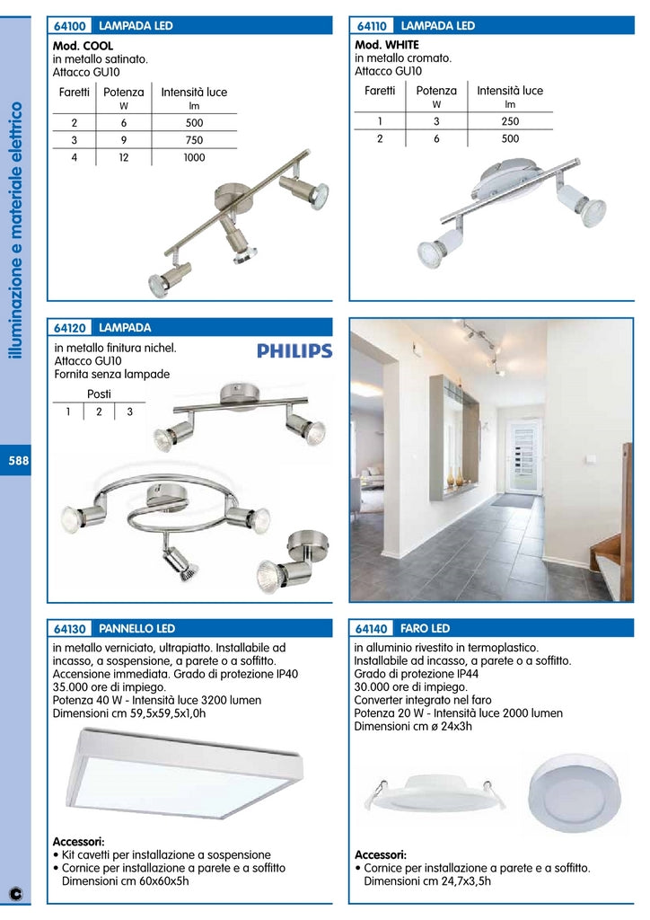 philips lampada 2 faretti gu10 cod:ferx.92391