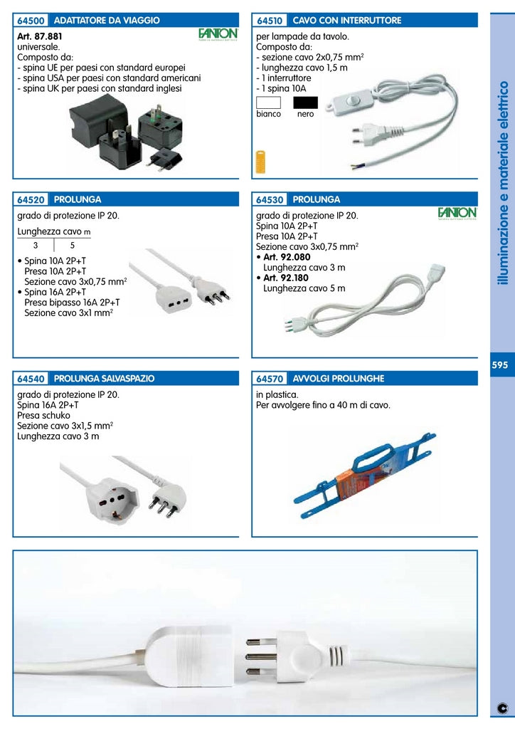 fme art. 87.881 adattatore universale da viaggio 9374