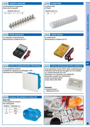 10pz morsettiera 12 poli max 2,5 cod:ferx.6184