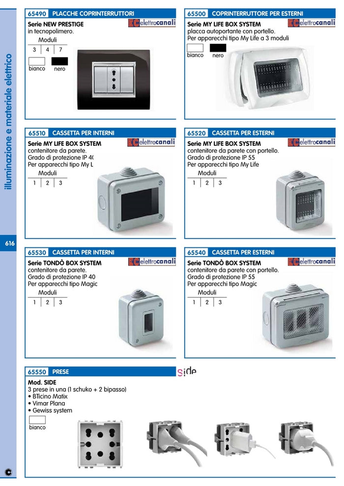 Cassetta Da Parete Life X Interna 2Posti Ip40