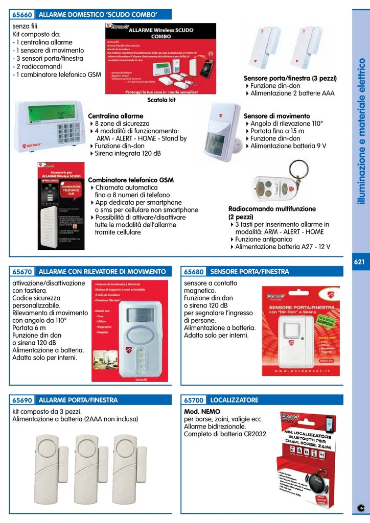 cf allarme porte/finestre kit da 3 pezzi 94359