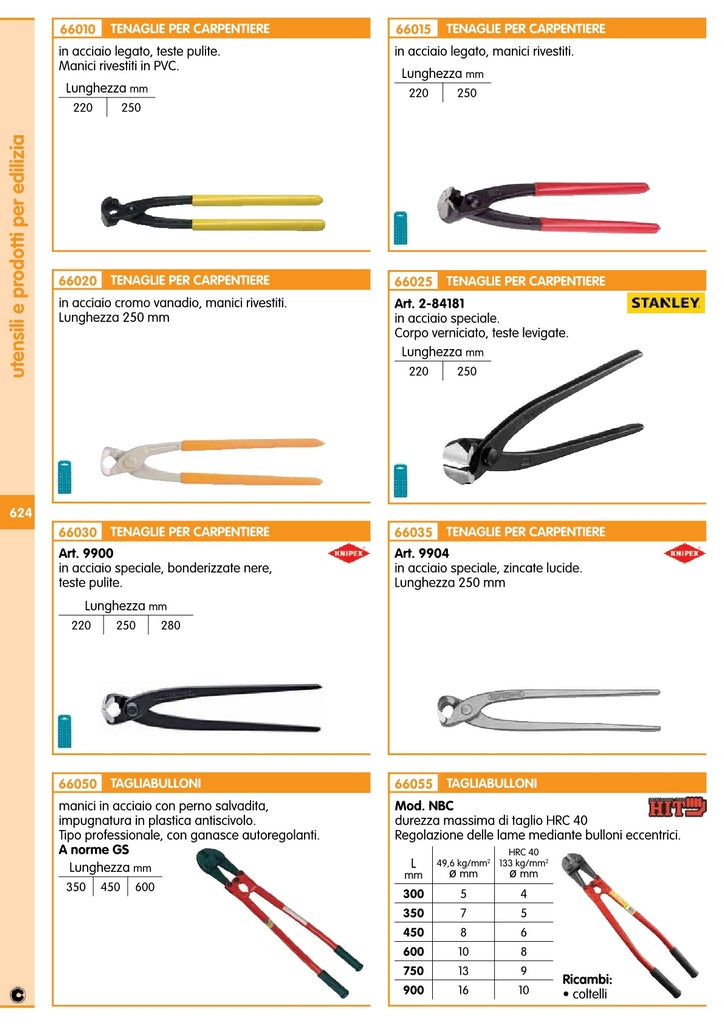 1coppia coltelli hit x tagliabulloni da cm. 90 mod.nbcc cod:ferx.3665