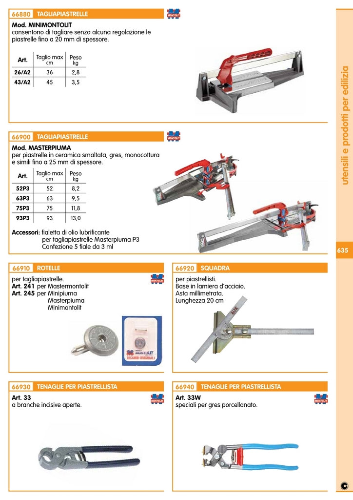 montolit tagliapiastrelle mod.43a2 cm.45 50525