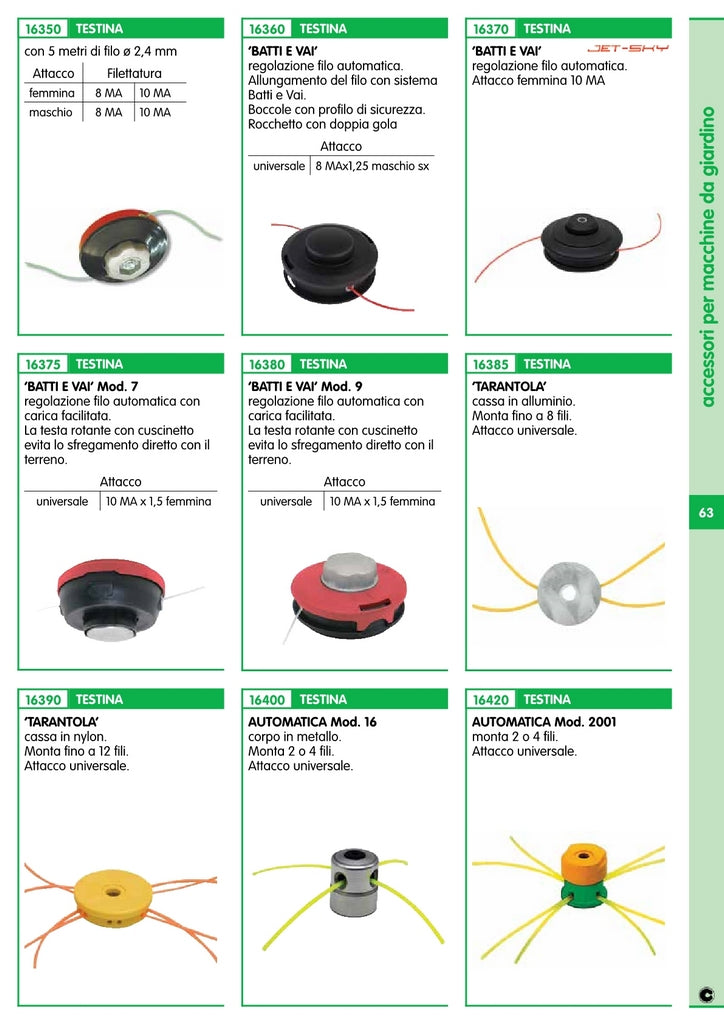 testina automatica universale 2001 super cod:ferx.12515