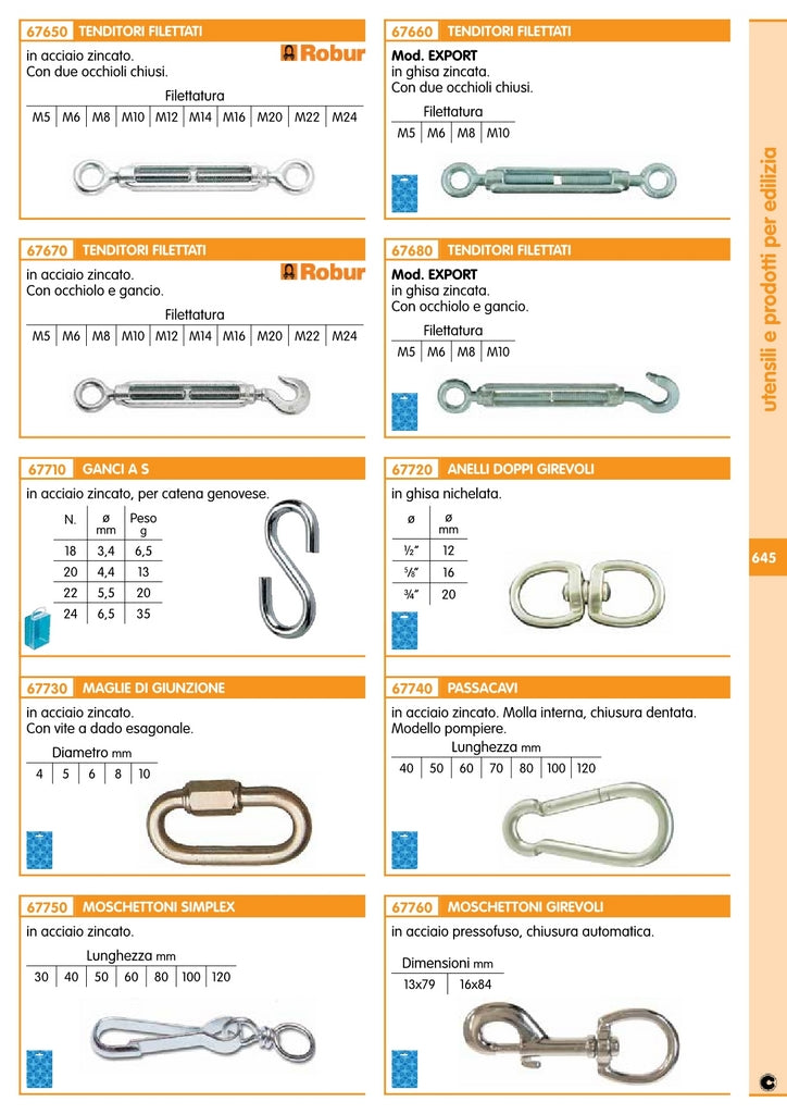 6blister blister anelli doppi gir. zincato gr.1/2 (pz.2) mm 13 60867