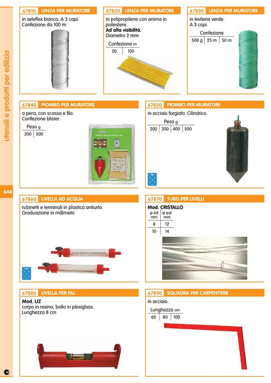 6pz piombo a pera con scassa e filo gr. 300 14140