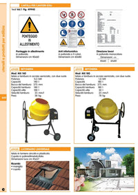 betoniera motorizzata mod.mx lt.140 2492