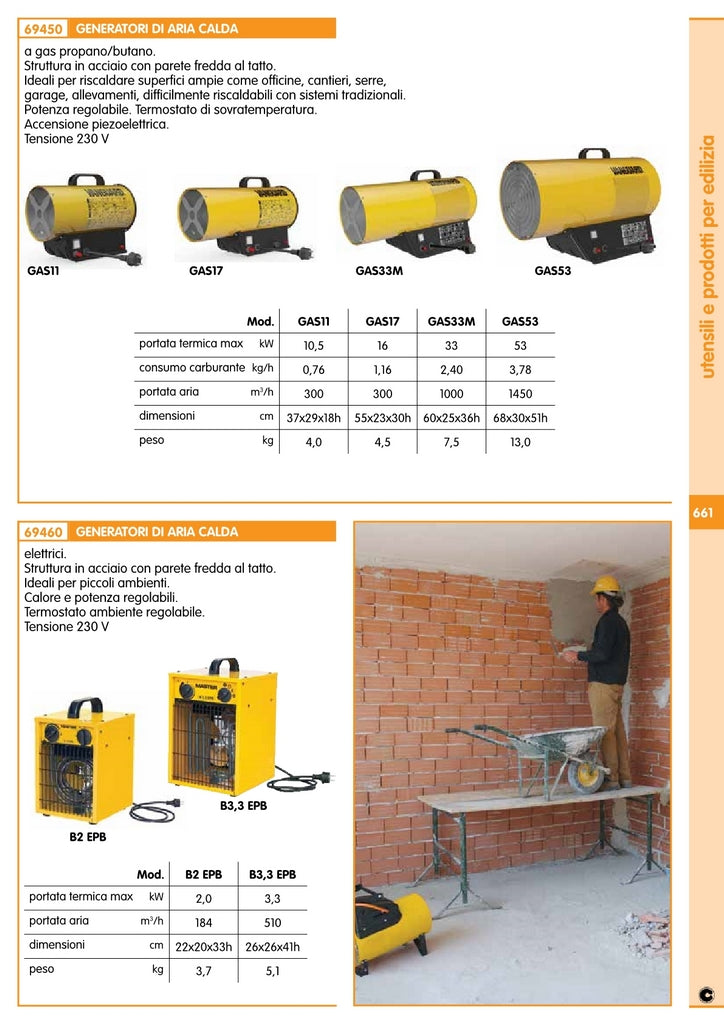 generatore aria calda a gas kw32 gas33m cod:ferx.55691