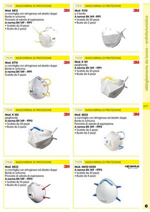 5blister bs mascherina cofra ffp2 m010-k020 4 pz cod:ferx.22329