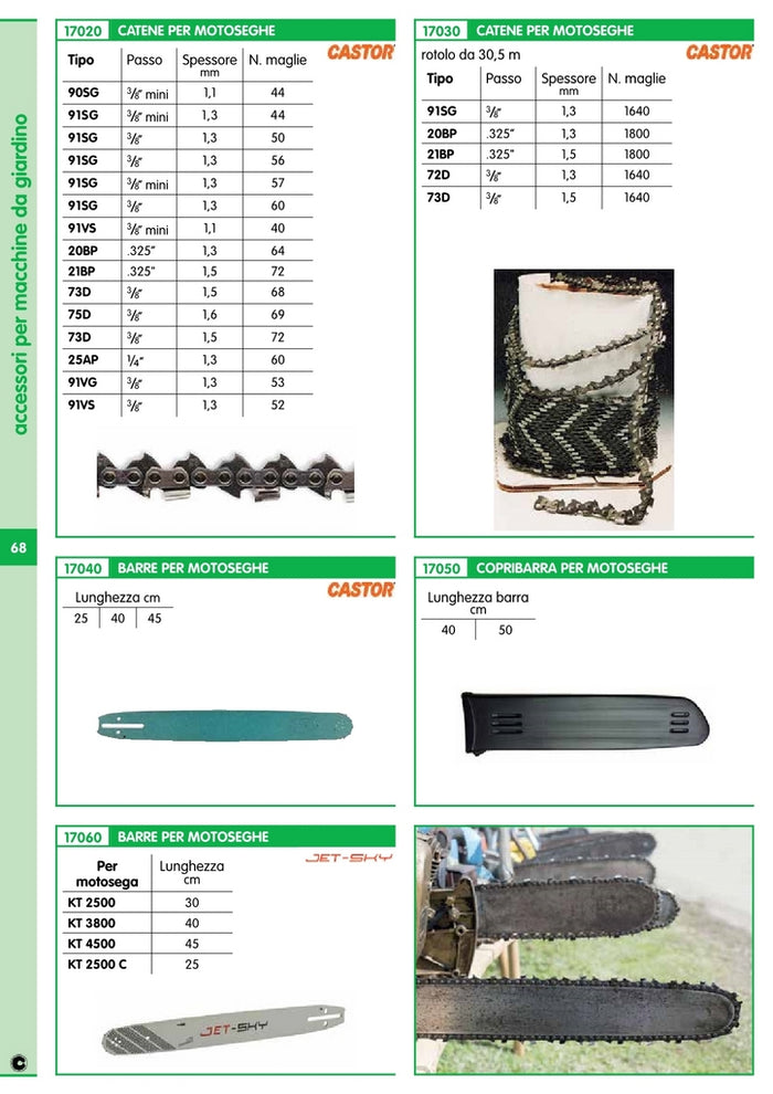 catena 73d 72e aax358 per motosega cp700 4113386/1430472 cod:ferx.26764