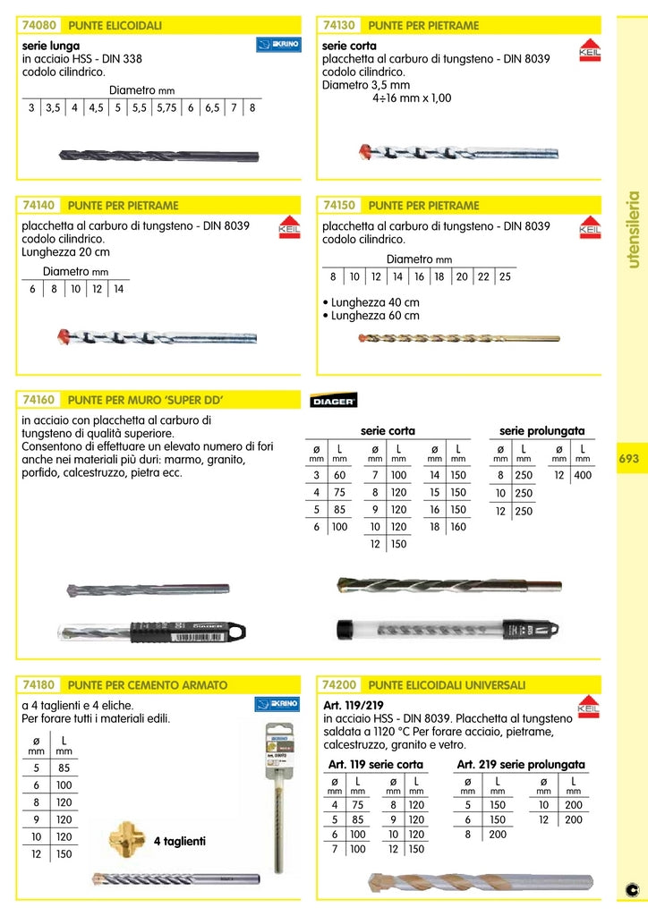 10pz punte hss prolungate gr. 4,5 cod:ferx.34764