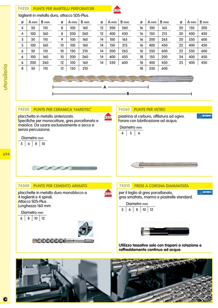 punte sds plus gr. 8x50/110 36895