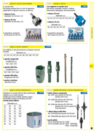 espositore frese per edilizia 22/65 12 pezzi cod:ferx.28761