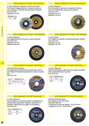 50Pz Grinding Minidisco Per Marmo Diametro 115Mm Spessore 3,2Mm