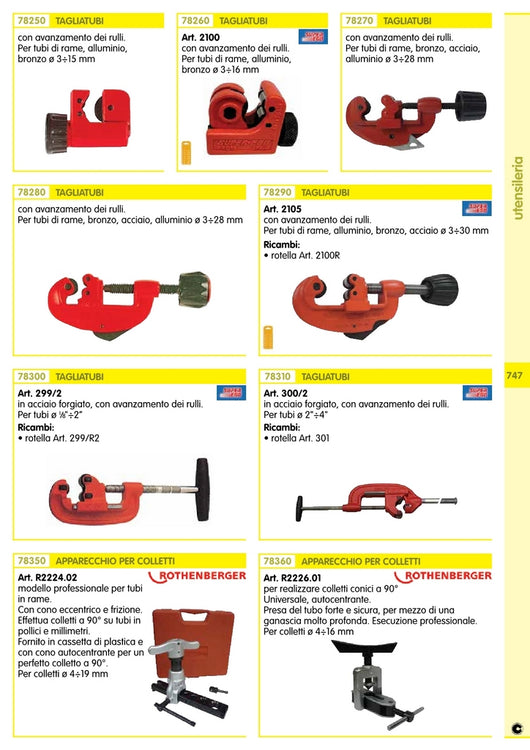 apparecchio x colletti 4-16mm. art. r2226.01 17890