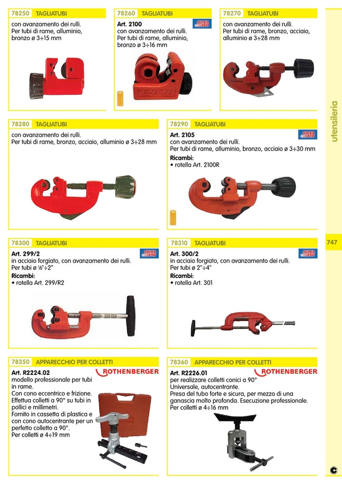 apparecchio x colletti 4-19mm.con frizione r2224.02 17893